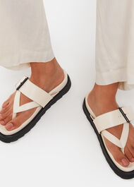 Sutton Toe Post Buckle Sandal